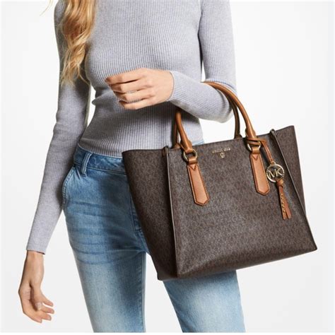 michael kors large kris satchel|Michael Kors satchel crossbody bag.